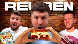 Brits try a REUBEN SANDWICH for the first time [upl. by Suivatnod]