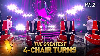 2024’s Greatest 4CHAIR TURNS on The Voice  Mega Compilation  Pt 2 [upl. by Kattie]