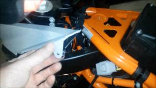 KTM 1190 Adventure evaporator canister removal [upl. by Edahs]