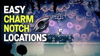 Hollow Knight All Charm Notch Locations Guide [upl. by Nuahs]