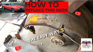 1968 Firebird or Camaro outer wheel well replacement…the easy way 😎 [upl. by Henghold471]