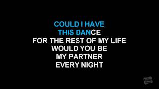 Could I Have This Dance in the style of Anne Murray karaoke video with lyrics [upl. by Magan]