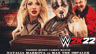 MAX THE IMPALER vs NATALIA MARKOVA WWE 2K22 AEW FIGHT FOREVER NEWS [upl. by Onirefez]