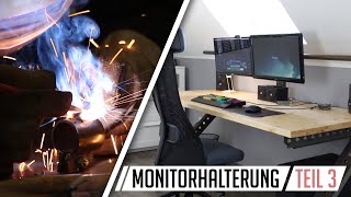 Monitorhalterung selbst Bauen  Schreibtisch – Projekt  Teil 3 [upl. by Cal]