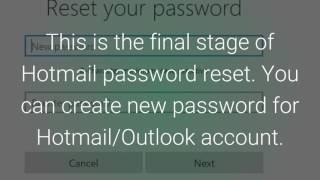 How to Reset Hotmail Password Recover Hotmail Password [upl. by Allertse160]