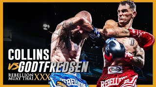 Rebellion Muaythai 30 Chadd Collins vs Jordan Godtfredsen [upl. by Weaks]