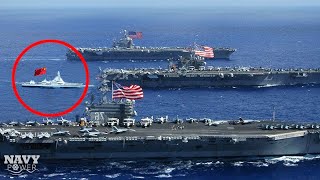 How the US Navy Carrier Group Deals with Chinese SPY Ships [upl. by Eleahcim]