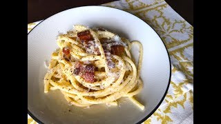 How to Make Real Spaghetti Carbonara  Christine Cushing [upl. by Bonaparte785]