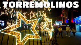 TORREMOLINOS MALAGA nightlife Walking Tour Winter Spain [upl. by Karlotta]