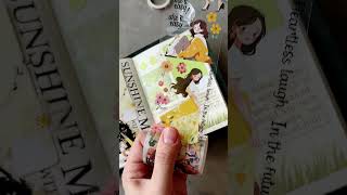 scrapbooking 📚 journal with me YellowGreen theme shorts journaling artjournal [upl. by Ofella254]