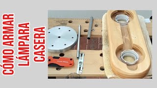 Cómo armar lámpara colgante o de techo de forma casera  AR BRICOLAJE WOODWORK 👍👍👍 [upl. by Parsifal95]