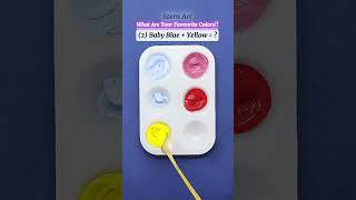 Baby Blue  Dark Red  Yellow   paintmixing colormixingmagic asmrart [upl. by Nirhtak]