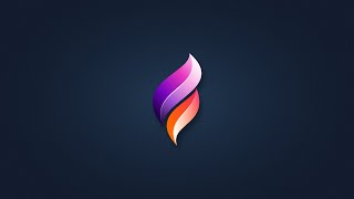 Logo Design on iPad Pro in Affinity Designer iPad [upl. by Napier42]