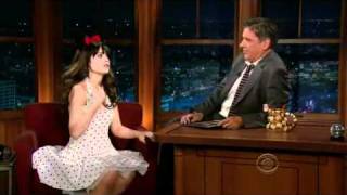 Craig Ferguson 103111C Late Late Show Zooey Deschanel [upl. by Ttevi]