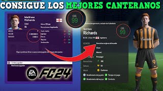 COMO TENER LA MEJOR CANTERA EN EA SPORTS FC 24 MODO CARRERA  COMO USAR LA CANTERA EN FC 24 [upl. by Ennaeerb]