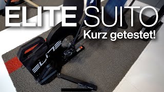 Elite Suito SmartRolldentrainer kurz getestet auf der Eurobike 2019 [upl. by Schaumberger]