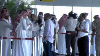 Nesma Airlines Lands First International Flight at Tabuk Airport [upl. by Sylvia840]