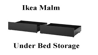 Ikea malm under bed storage system [upl. by Dekeles837]