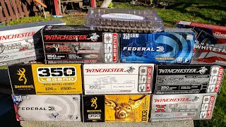 ULTIMATE 350 LEGEND AMMO TEST  group them all at 100 yards [upl. by Tobie]