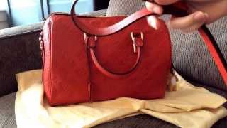 Louis Vuitton Speedy 30 Bandouliere Empreinte Review [upl. by Blase326]