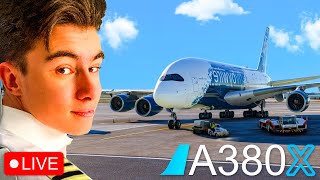 🔴 LIVE Vliegen In Een Airbus A380 fbw A380X [upl. by Sardella]