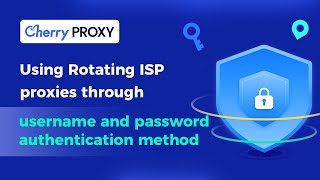 Using Rotating ISP Proxies through username and password authentication method [upl. by Drogin]