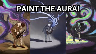 Painting auras from imagination  Basics of Digital Painting [upl. by Orelee]