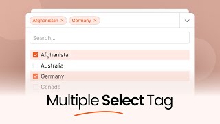 Pure JavaScript  HTML Multiple Select Tag [upl. by Bandur]