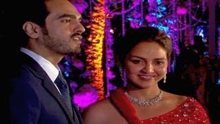 Esha Deol at sister Ahana Deols WEDDING RECEPTION [upl. by Susi136]