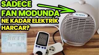 Fanlı Isıtıcı Sadece Fan Modunda Ne Kadar Elektrik Harcar  Kumtel Fanlı Isıtıcı Elektrik Tüketimi [upl. by Amada]