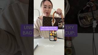 UNBOXING A MYSTERY BAG CHARM BOBA CUP✨ handbagcollection mysteryunboxingmysterybag [upl. by Debbra]