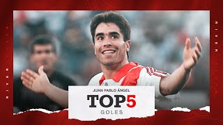 Top5 🔥 GOLAZOS de Juan Pablo Ángel [upl. by Yarod]