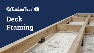 Deck Framing  TimberTechUK [upl. by Yasui]