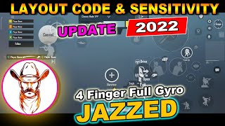 2022 JAZZED Sensitivity amp Control Code PUBG Mobile [upl. by Avrom]