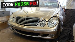 How to fix code P0335 crankshaft position sensor on MERCEDES W211 [upl. by Colleen66]