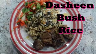 How to Cook Dasheen Bush Rice Trinidad amp Tobago Style [upl. by Shirk269]