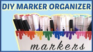 How I store my alcohol based markers DIY CopicWindsor and NewtonArteza Marker storage [upl. by Etteneg]