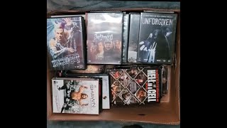 WWE DVD 30 PLUS PICKUPS At A Yard Sale [upl. by Lladnik]