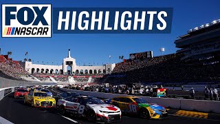 2022 Busch Clash at The LA Coliseum  NASCAR ON FOX HIGHLIGHTS [upl. by Marks290]