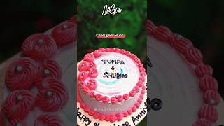 mini anniversary cake  Baking Diary 29ytshorts cakedecorating viralvideo cakelovers110 [upl. by Ahon]