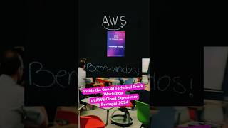 Inside the Gen AI Technical Track Workshop at AWS Cloud Experience Portugal 2024 👀 [upl. by Etsirhc]