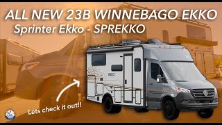 Introducing the NEW Winnebago 23B Mercedes Sprinter Based Ekko Sprekko [upl. by Short110]