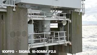 Sony a6700 120 amp 240 fps 1080p test  Oosterscheldekering  Eastern scheldt storm surge barrier [upl. by Adnohsad]