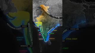 Coastline of India  Part 2 geography map india coastline [upl. by Airbas]