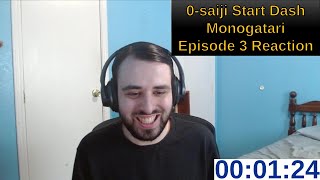 0saiji Start Dash Monogatari Head Start at Birth Episode 3 Reaction [upl. by Anoynek]