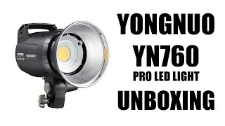 Yongnuo YN760 Pro LED Light Unboxing [upl. by Enogitna]