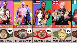 All World Heavyweight Boxing Champions List  1885 to 2023 [upl. by Ellebyam117]