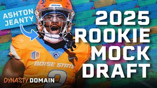 2025 Dynasty Rookie Mock Draft STACKED Class [upl. by Anaihr89]