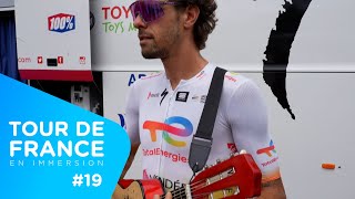 EN IMMERSION avec le Team TotalEnergies  TOUR DE FRANCE 19 [upl. by Harrad]