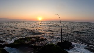 2024 October NJ Surf Fishing Chasing the Blitz [upl. by Giselle]